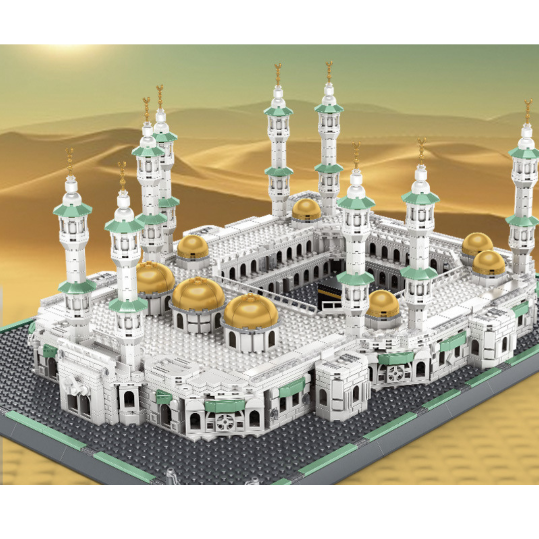 Set Blocchi Costruzione Grande Moschea Della Mecca - 2291 Pezzi, Giocattolo Islamico Per Bambini 10+
