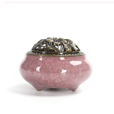 Ceramic Incense Burner - Blush Pink - Ibadah London