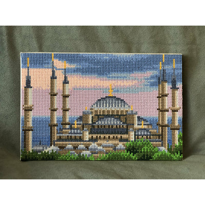 DIY Diamond Painting Art Kit - Blue Mosque - Ibadah London
